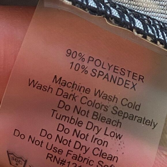 Title Nine Sayonara Cafe Sleeve Black/White Dot Activewear Dress, Size Medium - Picture 7 of 7